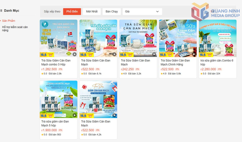 Tài khoản bán hàng cùng tên trên sàn thương mại điện tử Shopee của bà N.H.Q và một số thực phẩm chức năng kinh doanh có chứa chất cấm. Tài khoản bán hàng cùng tên trên sàn thương mại điện tử Shopee của bà N.H.Q và một số thực phẩm chức năng kinh doanh có chứa chất cấm.