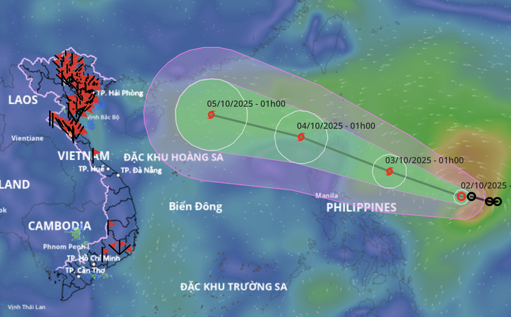 Tiếp tục hình thành cơn bão mới, hướng vào Biển Đông