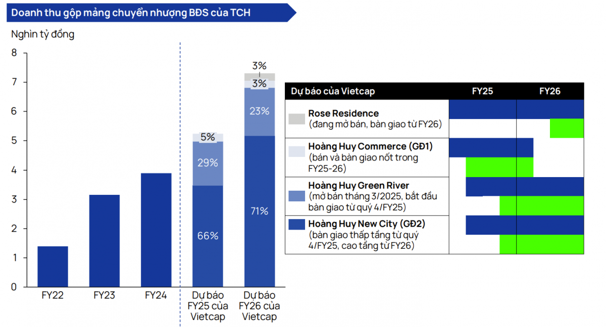 Kết quả kinh doanh của TCH được kỳ vọng bứt phá trong năm tài chính 2025 - 2026 (Ảnh: Vietcap)