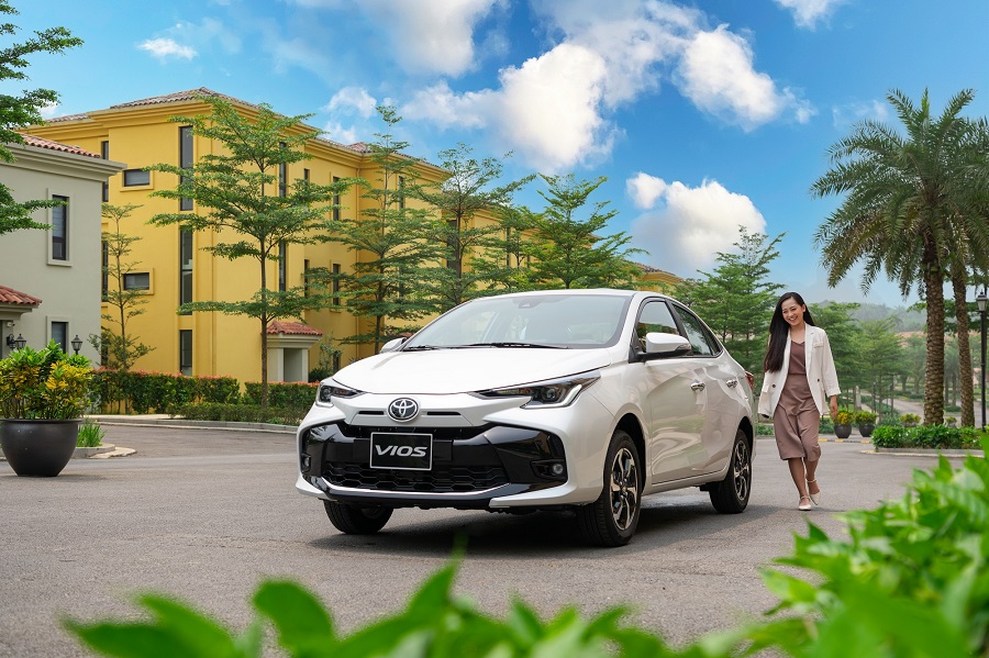 Mẫu sedan Vios với doanh số đạt 1.292 xe
