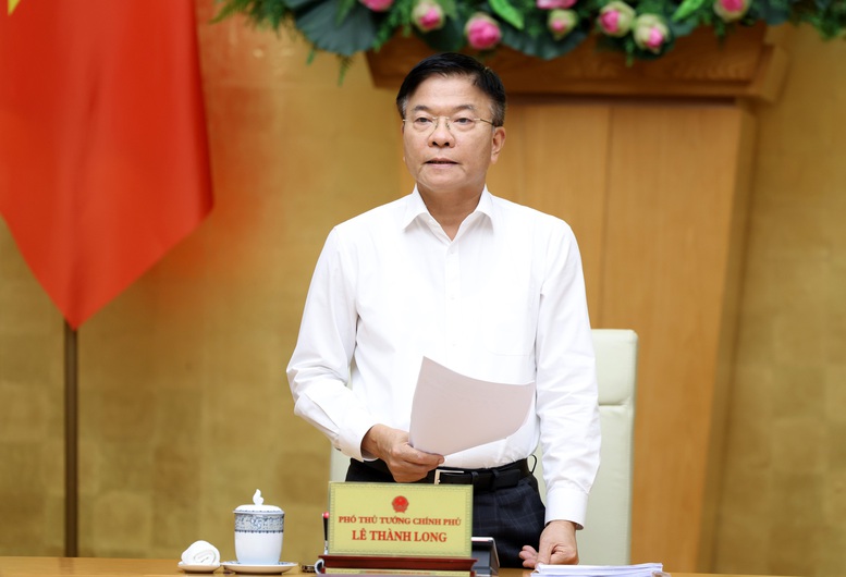 Phó Thủ tướng Lê Thành Long phát biểu kết luận phiên họp - Ảnh: VGP/Đức Tuân Phó Thủ tướng Lê Thành Long phát biểu kết luận phiên họp - Ảnh: VGP/Đức Tuân