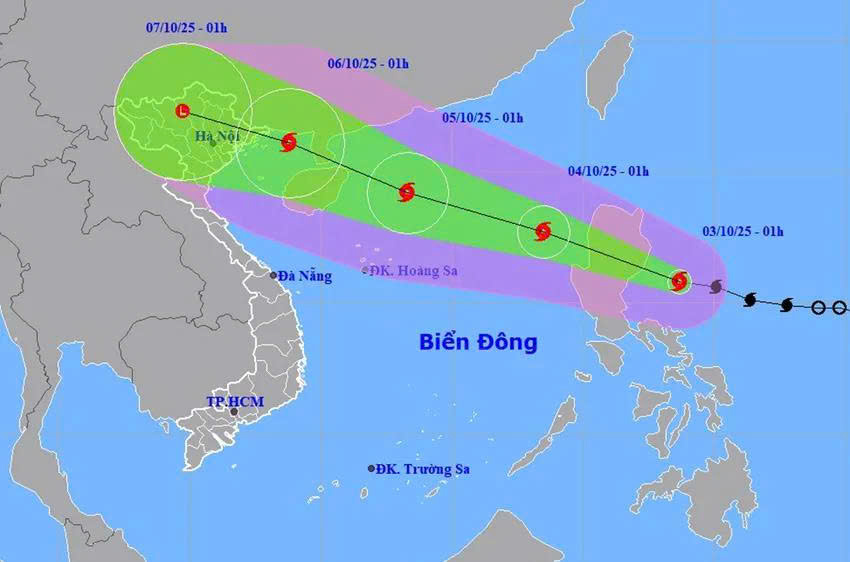 Bão Matmo khi vào Vịnh Bắc Bộ có phạm vi ảnh hưởng rất rộng