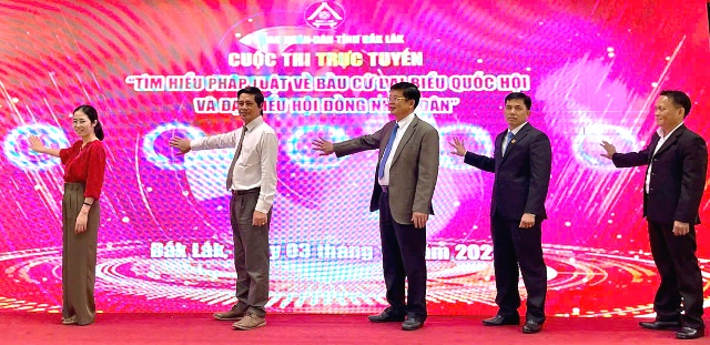 Đắk Lắk: Thi trực tuyến “Tìm hiểu pháp luật về bầu cử đại biểu Quốc hội, đại biểu HĐND”