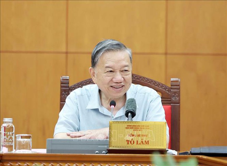 Tổng Bí thư Tô Lâm phát biểu - Ảnh: TTXVN