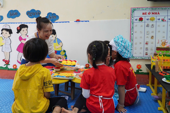 Bộ GDĐT yêu cầu không sáp nhập trường mầm non với phổ thông. (Ảnh: Vân Trang)