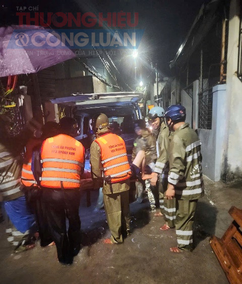 Tình trạng ngập úng trên tuyến đường Mẹ Suốt, phường Hòa Khánh, TP. Đà Nẵng.