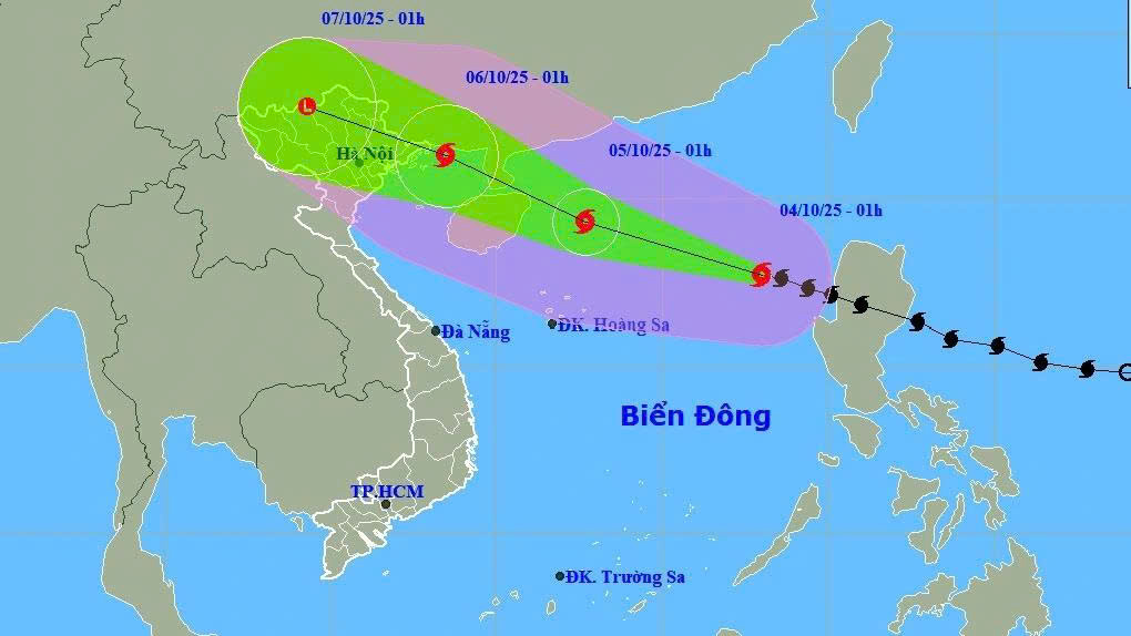 Cập nhật vị trí và đường đi của bão số 11 Matmo