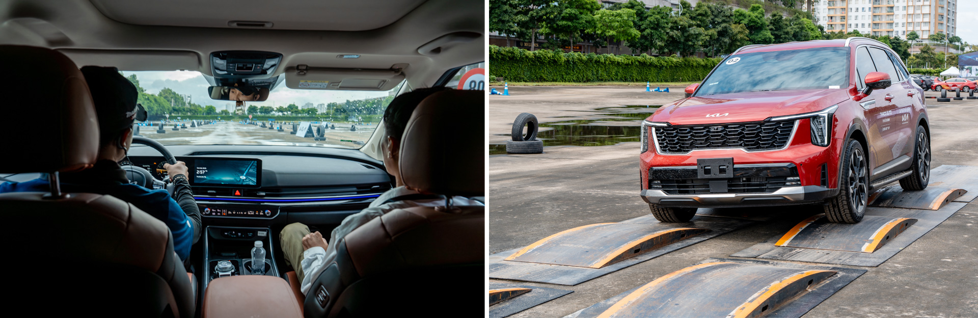 Khách hàng trải nghiệm lái thử trên nhiều loại địa hình khác nhau Khách hàng trải nghiệm lái thử trên nhiều loại địa hình khác nhau