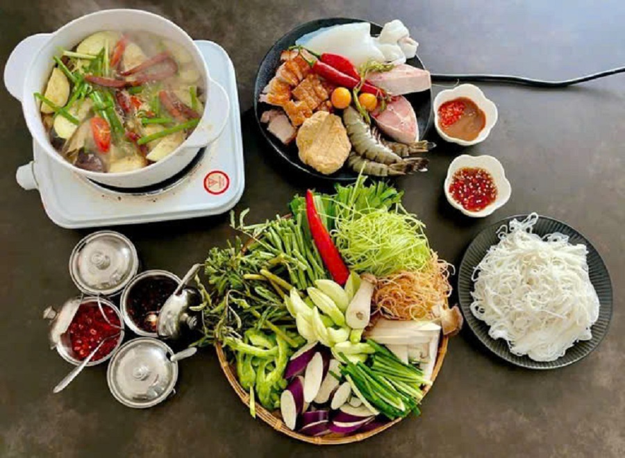 Nguyên liệu nấu bún mắm