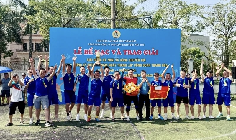Bế mạc và trao giải thể thao trong công nhân lao động Công ty TNHH Giầy Rollsport Việt Nam