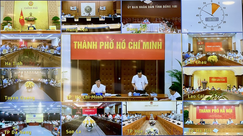 Lãnh đạo các địa phương dự Phiên họp qua hình thức trực tuyến - Ảnh: VGP/Nhật Bắc Lãnh đạo các địa phương dự Phiên họp qua hình thức trực tuyến - Ảnh: VGP/Nhật Bắc