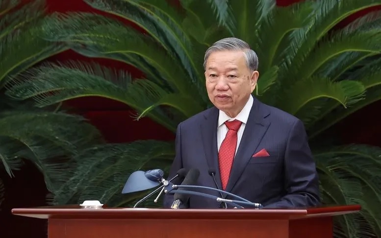 Tổng Bí thư Tô Lâm đã phát biểu khai mạc Hội nghị lần thứ 13, Ban Chấp hành Trung ương Đảng khoá XIII - Ảnh VGP