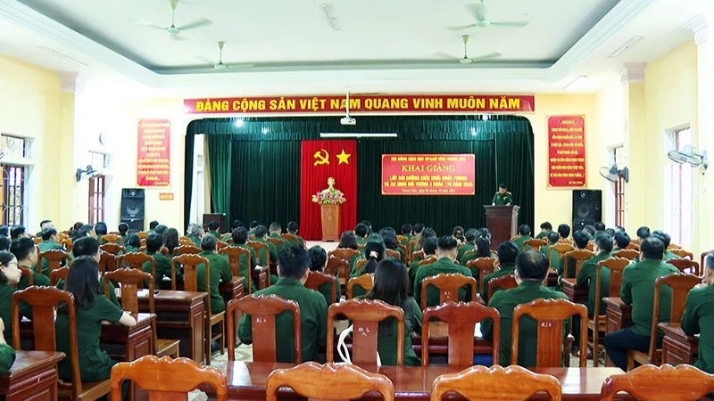 Thanh Hóa: Bồi dưỡng kiến thức quốc phòng và an ninh đối tượng 3 năm 2025