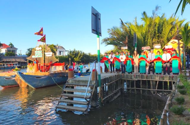 Khai trương bến thủy nội địa du lịch đầu tiên tại làng Cẩm Thanh, P. Hội An Đông, Đà Nẵng.