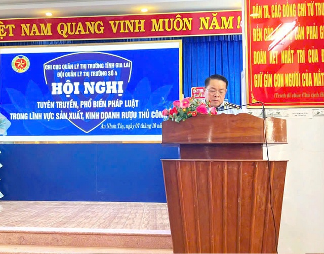 Ông Lê Hồng Hà phát biểu khai mạc Hội nghị. Ảnh QLTT