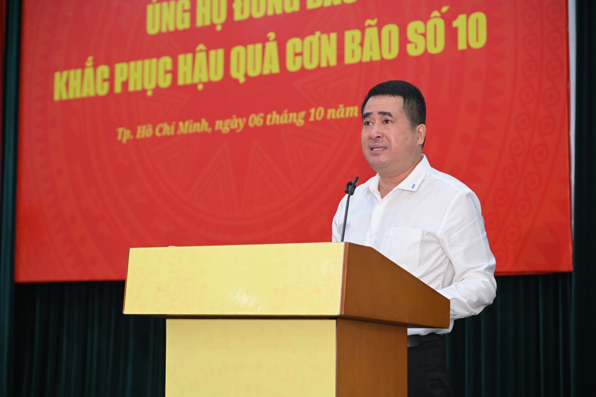 Chủ tịch Công đoàn ACV Lê Khả Trường kêu gọi toàn thể cán bộ, nhân viên tham gia ủng hộ đồng bào vùng bão lũ khắc phục thiệt hại