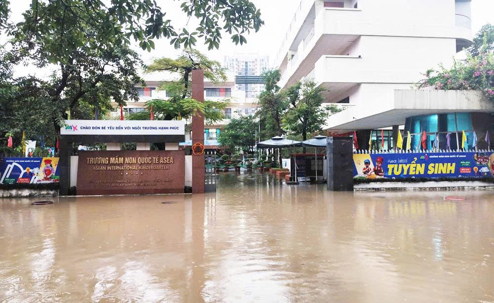 Bắc Ninh: Mưa lớn gây ngập úng ở nhiều địa phương