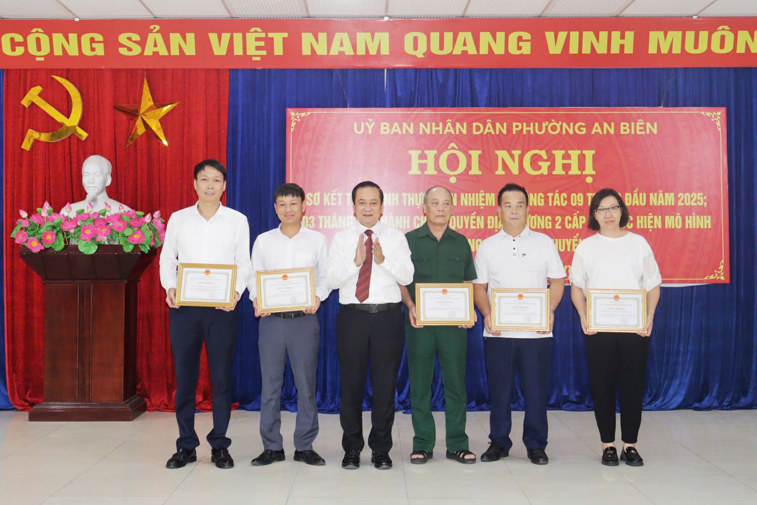 Phường An Biên sơ kết tình hình thực hiện nhiệm vụ công tác 9 tháng đầu năm 2025