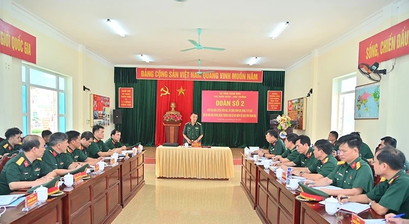 Bộ Tổng Tham mưu kiểm tra tại Đồn Biên phòng Hoằng Trường