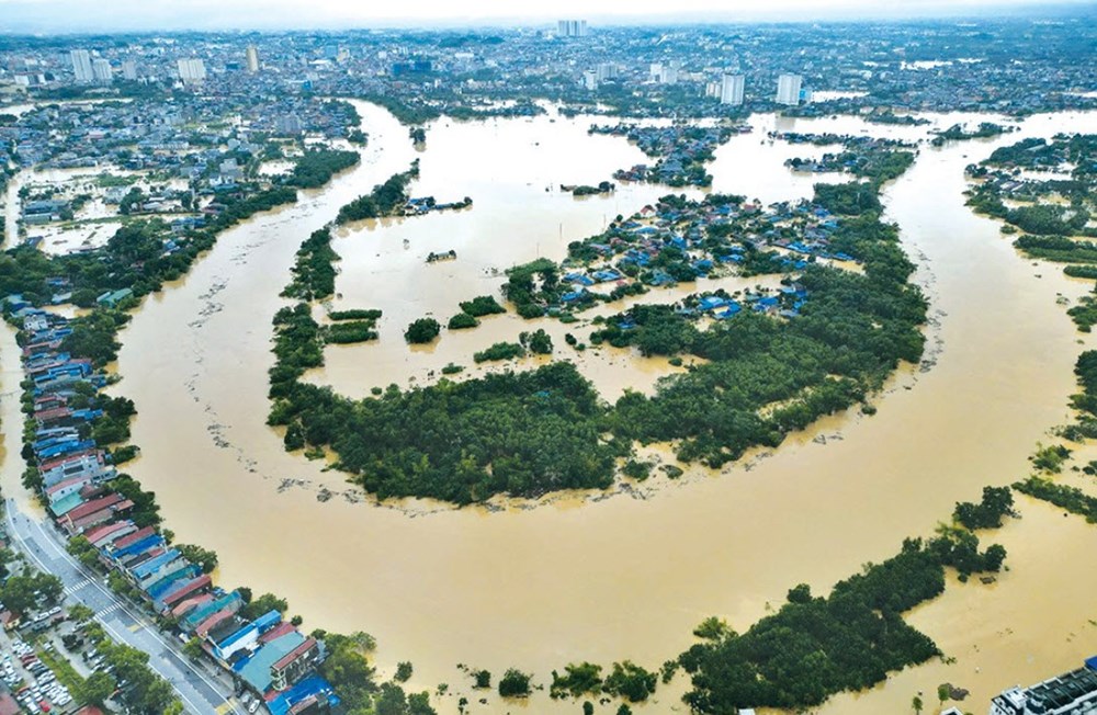 Lũ trên sông Cầu đoạn qua phường Linh Sơn chiều ngày 7.10. Lũ trên sông Cầu đoạn qua phường Linh Sơn chiều ngày 7.10.
