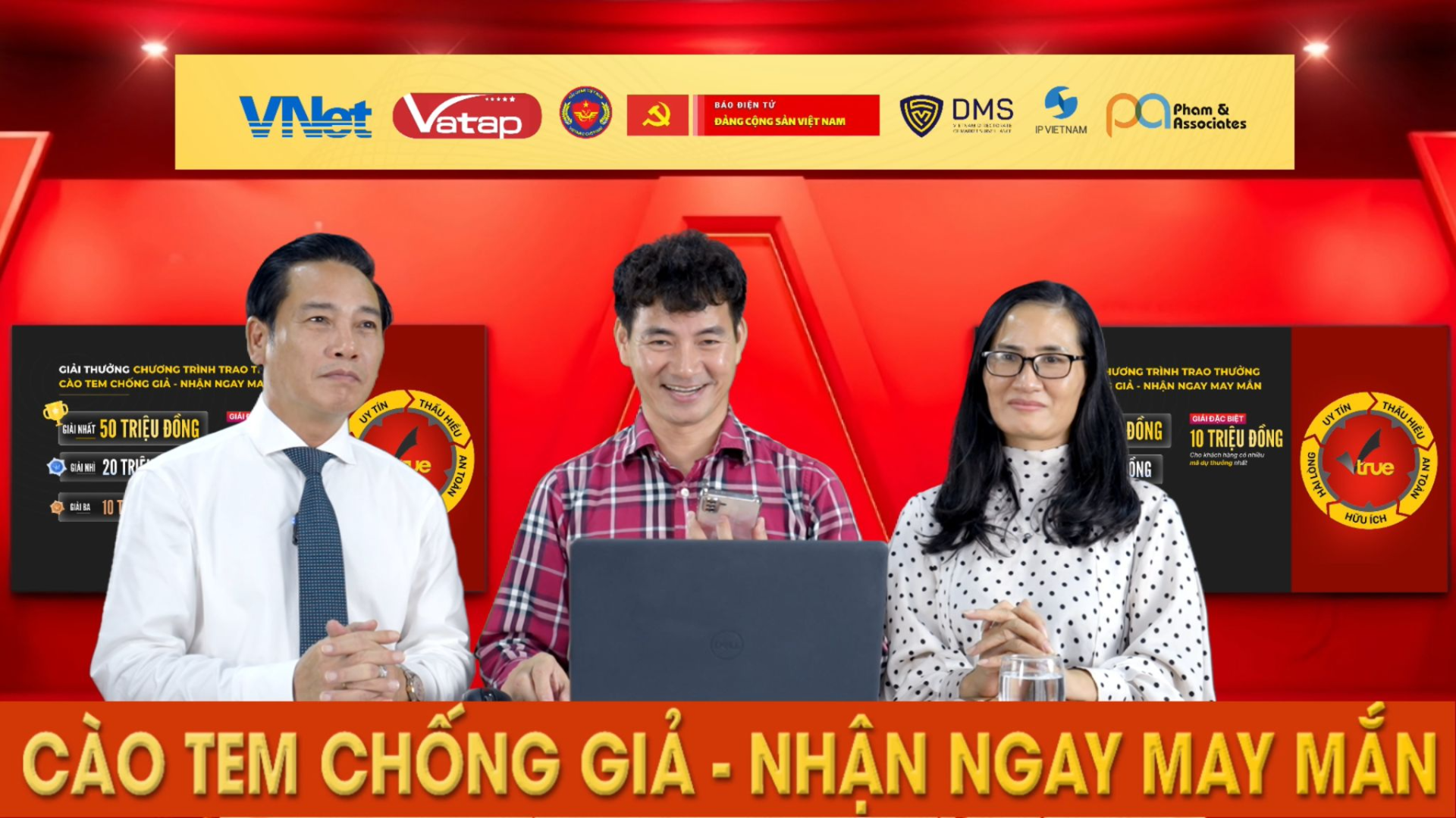 NSND Xuân Bắc dẫn chương trình trao thưởng “Cào tem chống giả - Nhận ngay may mắn”