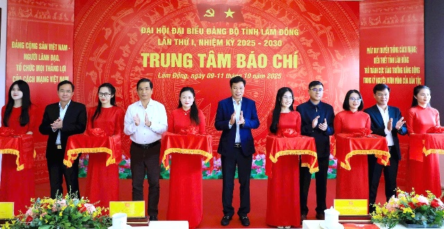 Lâm Đồng: Khai trương trung tâm báo chí phục vụ Đại hội đại biểu Đảng bộ tỉnh lần thứ I