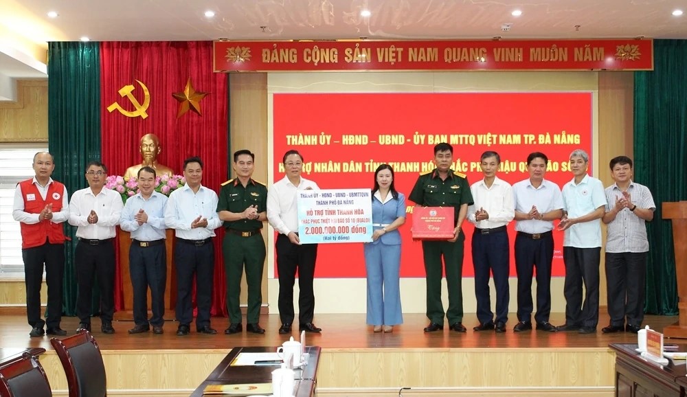 TP. Đà Nẵng hỗ trợ Nhân dân tỉnh Thanh Hóa 2 tỷ đồng khắc phục hậu quả bão số 10