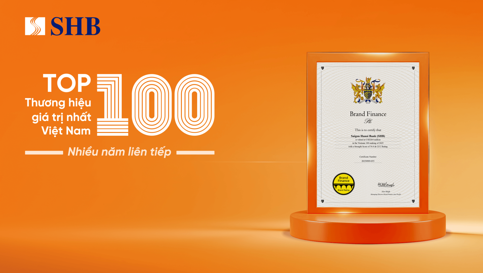 Thương hiệu SHB khẳng định dấu ấn trên thị trường, ấn tượng trong lòng công chúng