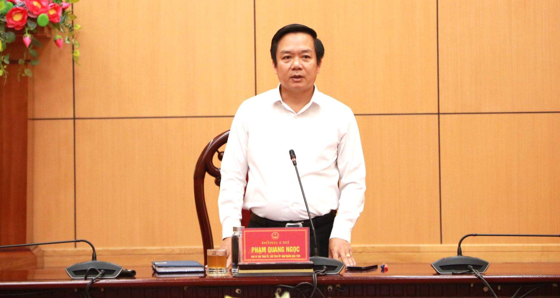 Chủ tịch UBND tỉnh Ninh Bình Phạm Quang Ngọc