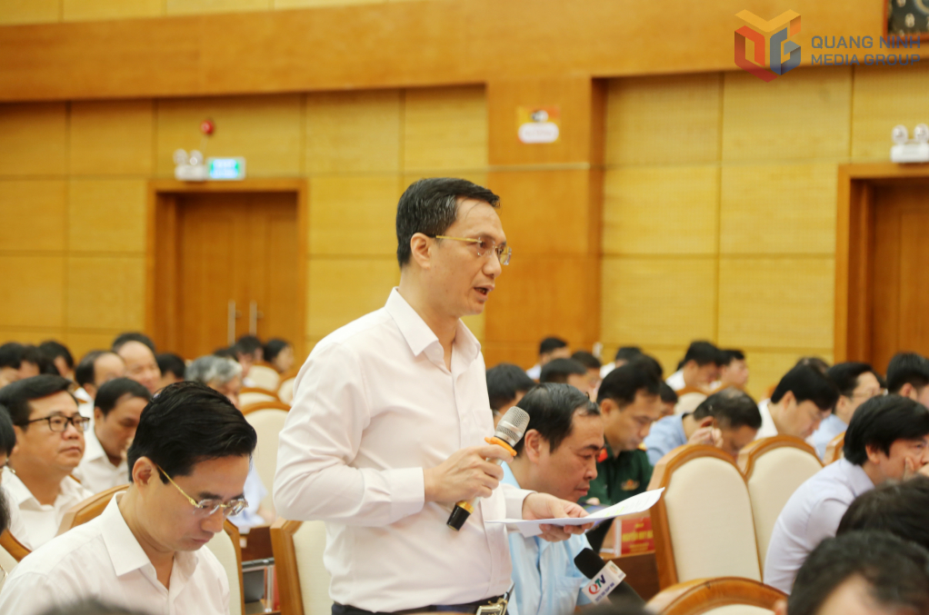 Ông Nguyễn Mạnh Cường, Giám đốc Sở Khoa học và Công nghệ, phát biểu thảo luận tại hội nghị. Ông Nguyễn Mạnh Cường, Giám đốc Sở Khoa học và Công nghệ, phát biểu thảo luận tại hội nghị.