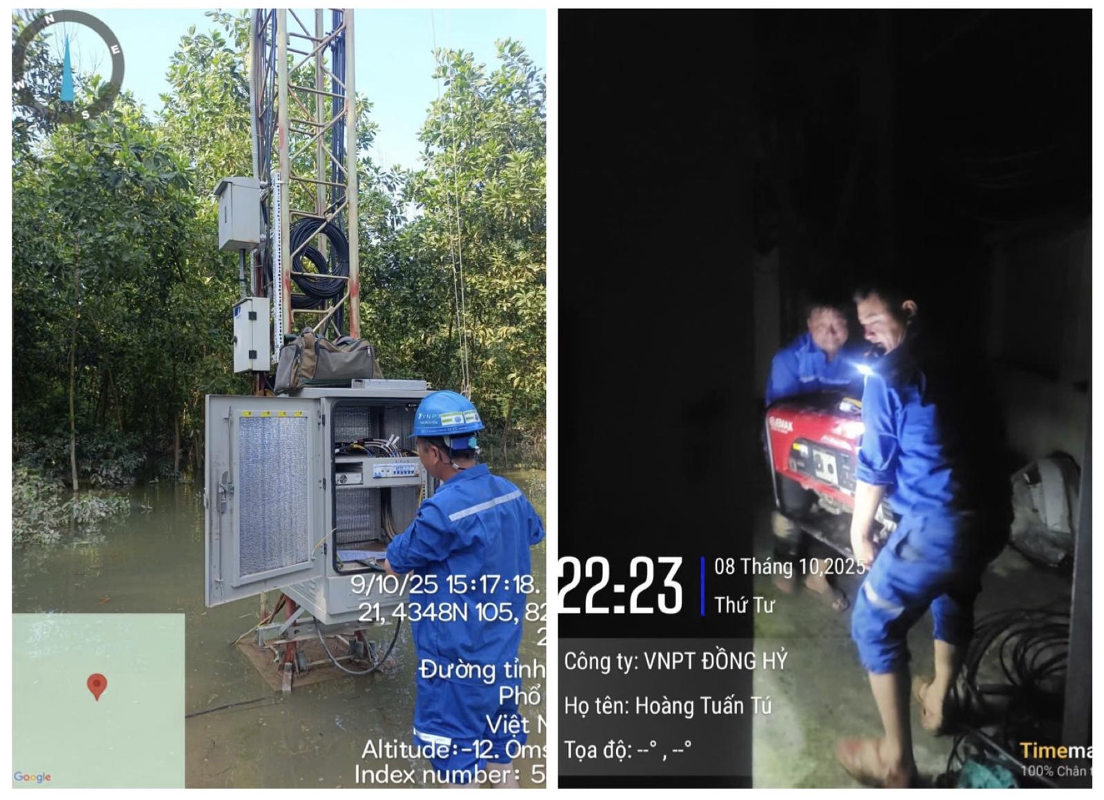 Hàng nghìn cán bộ kỹ thuật của VNPT vẫn bám trụ tại các khu vực bị lũ lụt, ngày đêm khẩn trương khắc phục sự cố Hàng nghìn cán bộ kỹ thuật của VNPT vẫn bám trụ tại các khu vực bị lũ lụt, ngày đêm khẩn trương khắc phục sự cố