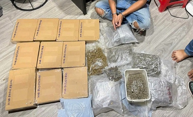 Triệt phá đường dây ma túy trên không gian mạng: Công an Tuyên Quang thu giữ hơn 8kg cần sa, bánh kẹo ma túy