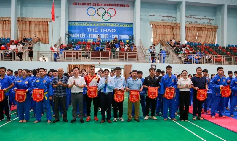 Hơn 300 vận động viên, huấn luyện viên tham gia giải Vovinam tỉnh Thanh Hóa