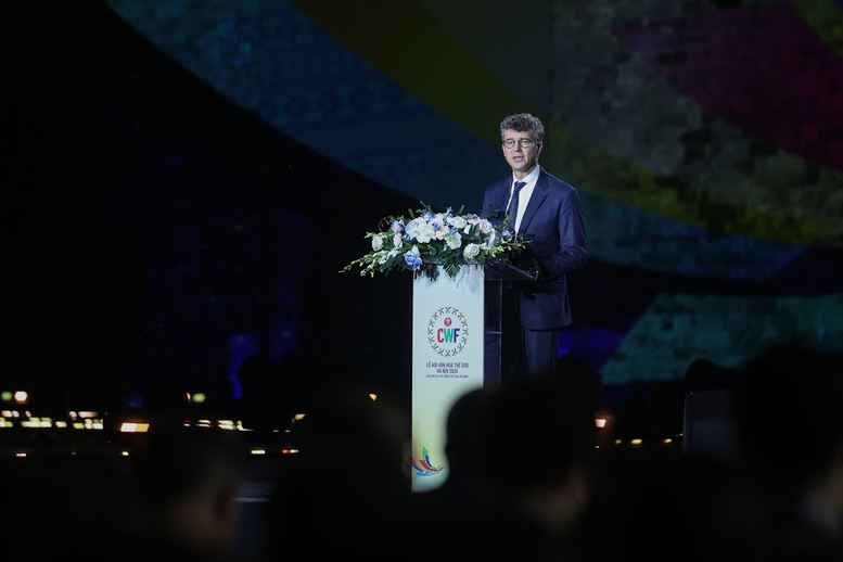 Ông Jonathan Wallace Baker, Trưởng Đại diện UNESCO tại Việt Nam phát biểu - Ảnh: VGP/Nhật Bắc Ông Jonathan Wallace Baker, Trưởng Đại diện UNESCO tại Việt Nam phát biểu - Ảnh: VGP/Nhật Bắc