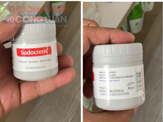 Một sản phẩm kem dành cho trẻ sơ sinh không rõ đơn vị nhập khẩu