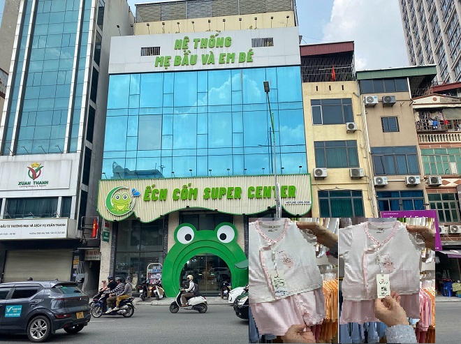 Tiếp tục ghi nhận những bất thường về hàng hóa tại cửa hàng mẹ và bé Ếch Cốm