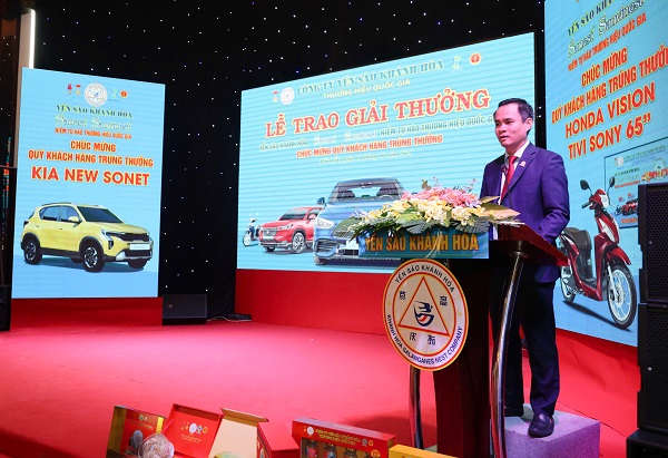 Ông Nguyễn Thanh Hải- Tổng Giám đốc Công ty Yến sào Khánh Hòa phát biểu