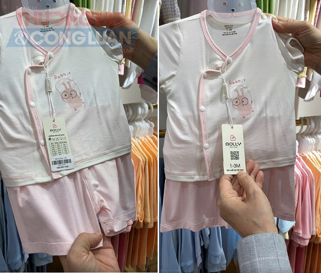 Các sản phẩm này hoặc là quần áo nhập ngoại không dán tem nhãn phụ tiếng Việt, hoặc là sản phẩm trong nước nhưng không gắn tem CR theo quy định