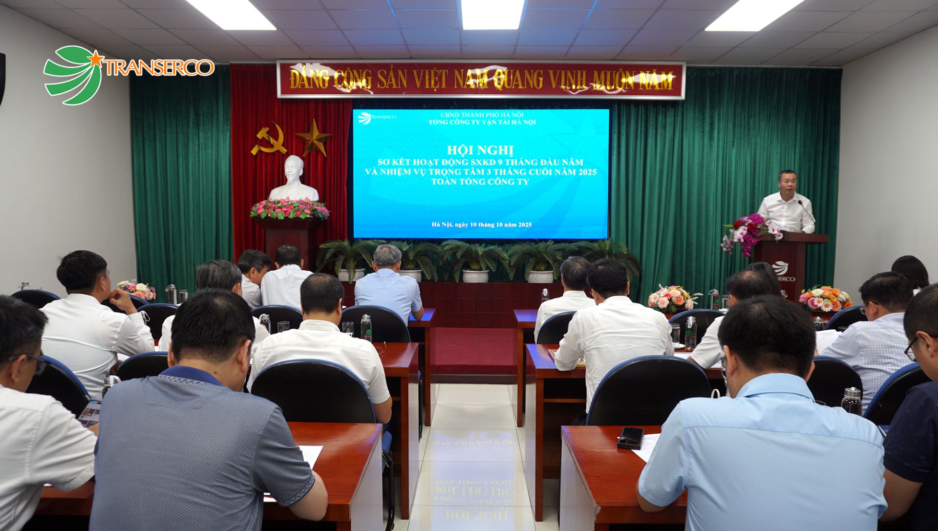 Transerco sơ kết hoạt động sản xuất kinh doanh 9 tháng đầu năm, triển khai trọng tâm công tác 3 tháng cuối năm 2025