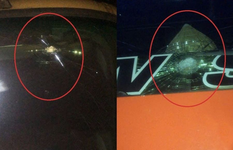 Nhiều ô tô bị ném đá vỡ kính khi lưu thông trên cao tốc Bãi Vọt - Hàm Nghi.