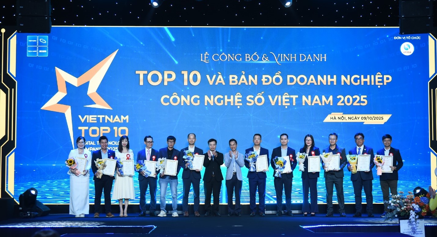 TNTech lọt Top 10 ‘Khai phá’ trên Bản đồ Doanh nghiệp Công nghệ số Việt Nam 2025