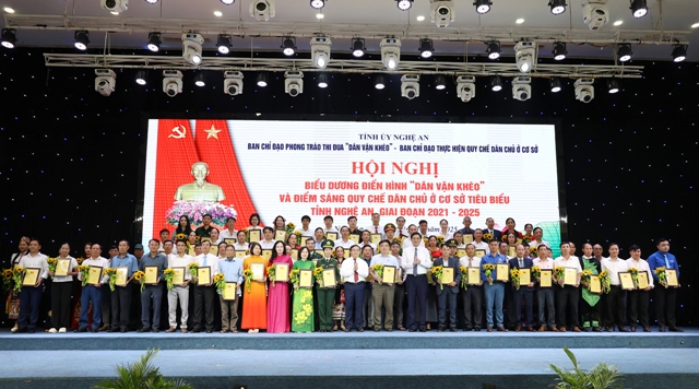 Nghệ An biểu dương 151 điển hình “Dân vận khéo” và điểm sáng thực hiện quy chế dân chủ ở cơ sở