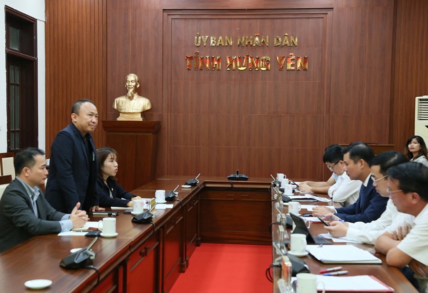 Đại diện Daiwa House tại Việt Nam phát biểu tại buổi làm việc.