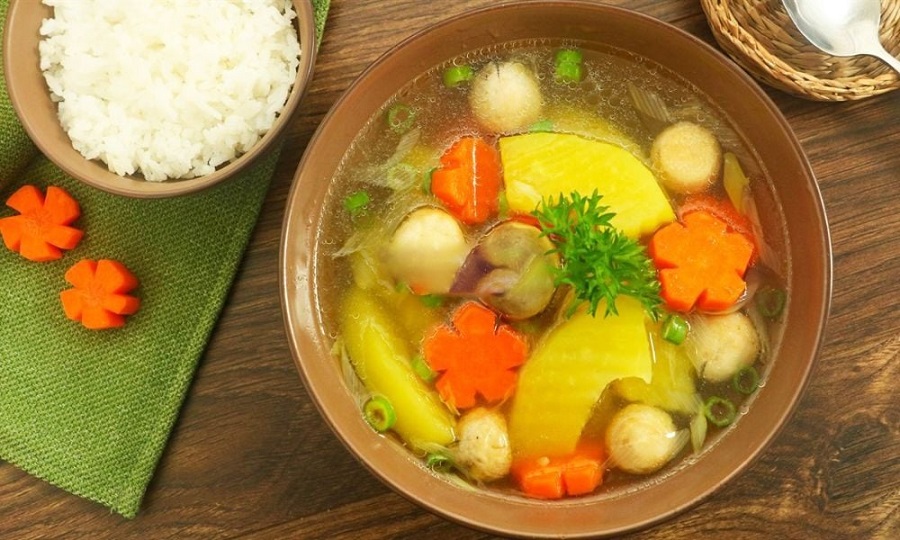 Canh chay thập cẩm