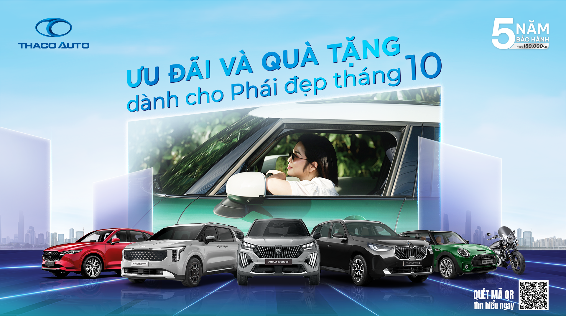 Ưu đãi và quà tặng dành cho phái đẹp từ THACO AUTO