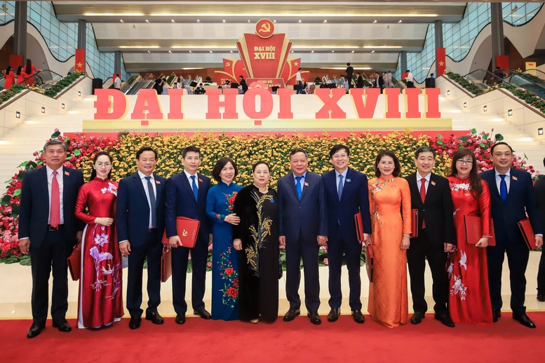 Đại biểu dự Đại hội đại biểu Đảng bộ TP. Hà Nội lần thứ XVIII - Ảnh: VGP/GH