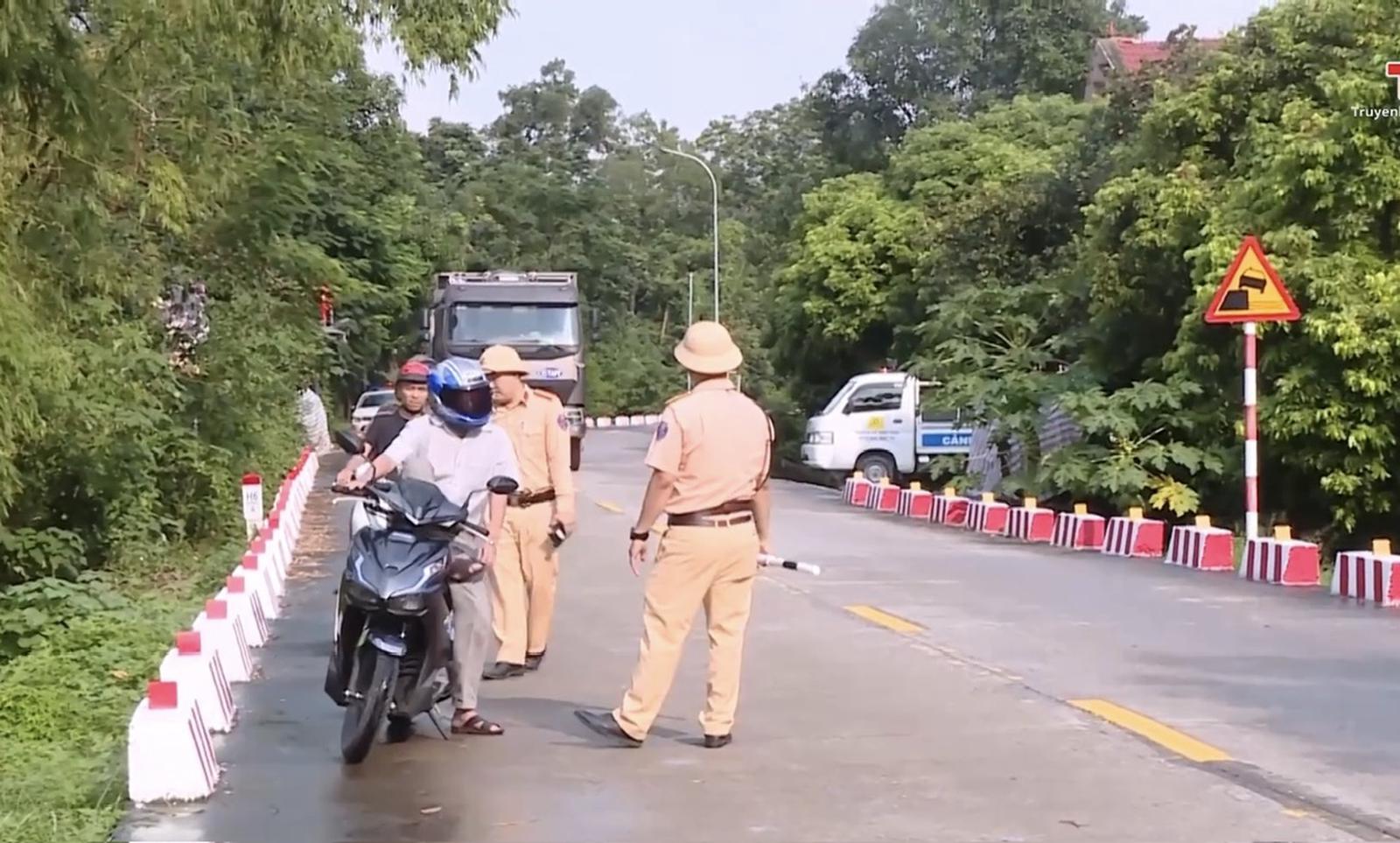 Cảnh sát giao thông tăng cường kiểm soát các phương tiện tham gia giao thông trên địa bàn tỉnh Thanh Hoá. Ảnh: Công an Thanh Hoá
