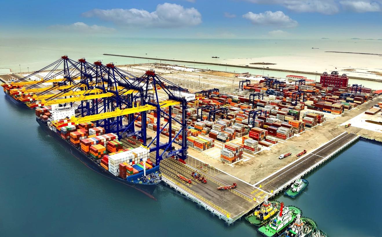 Toàn cảnh Cảng Container quốc tế Hateco.( Ảnh: baohaiphong.vn)