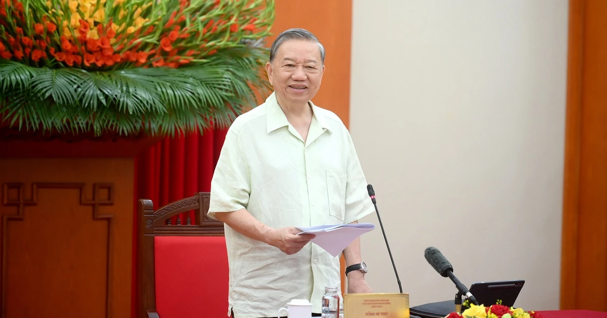 [Ảnh] Tổng Bí thư Tô Lâm chủ trì phiên họp Thường trực Ban Chỉ đạo Trung ương về phát triển khoa học, công nghệ, đổi mới sáng tạo và chuyển đổi số