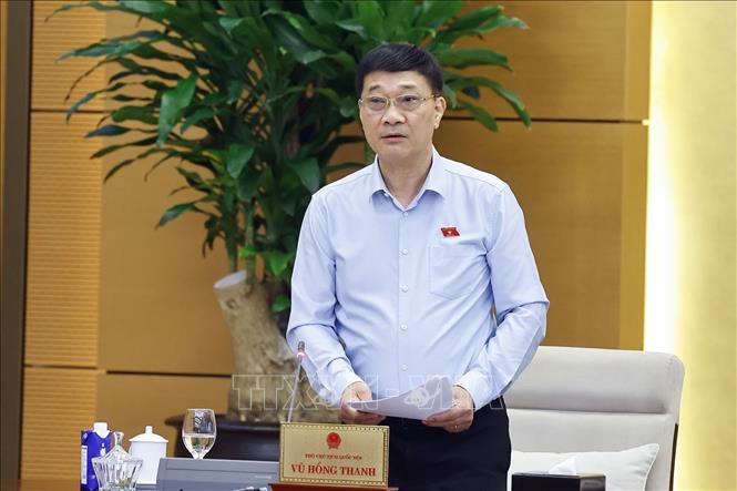 Phó Chủ tịch Quốc hội Vũ Hồng Thanh phát biểu. Ảnh: Doãn Tấn/TTXVN